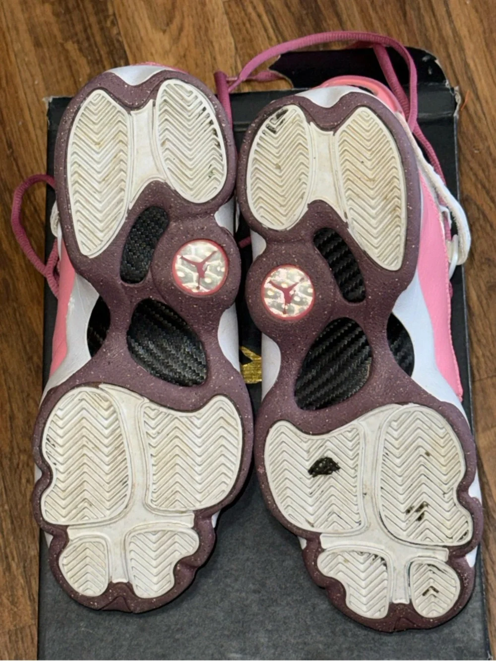 Nike Air Jordan 6 Rings GS Coral Chalk Desert Berry White Size 5Y Girls w/box - Picture 9 of 16